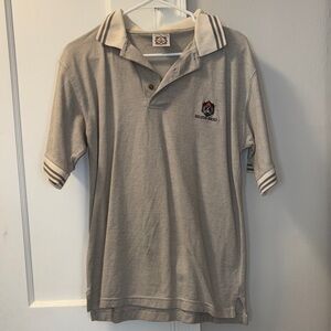 Men's Gray Polo Shirt with Embroidered Logo
